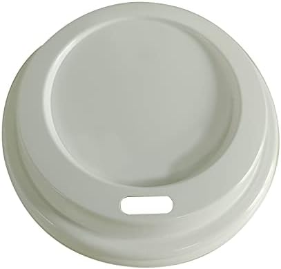 מכסי כוס קפה סמיגודס, מכסה כיפה לכוסות נייר של 10/24 אונקיה, לבן, 50 ספירה [אין כוסות כלולות]
